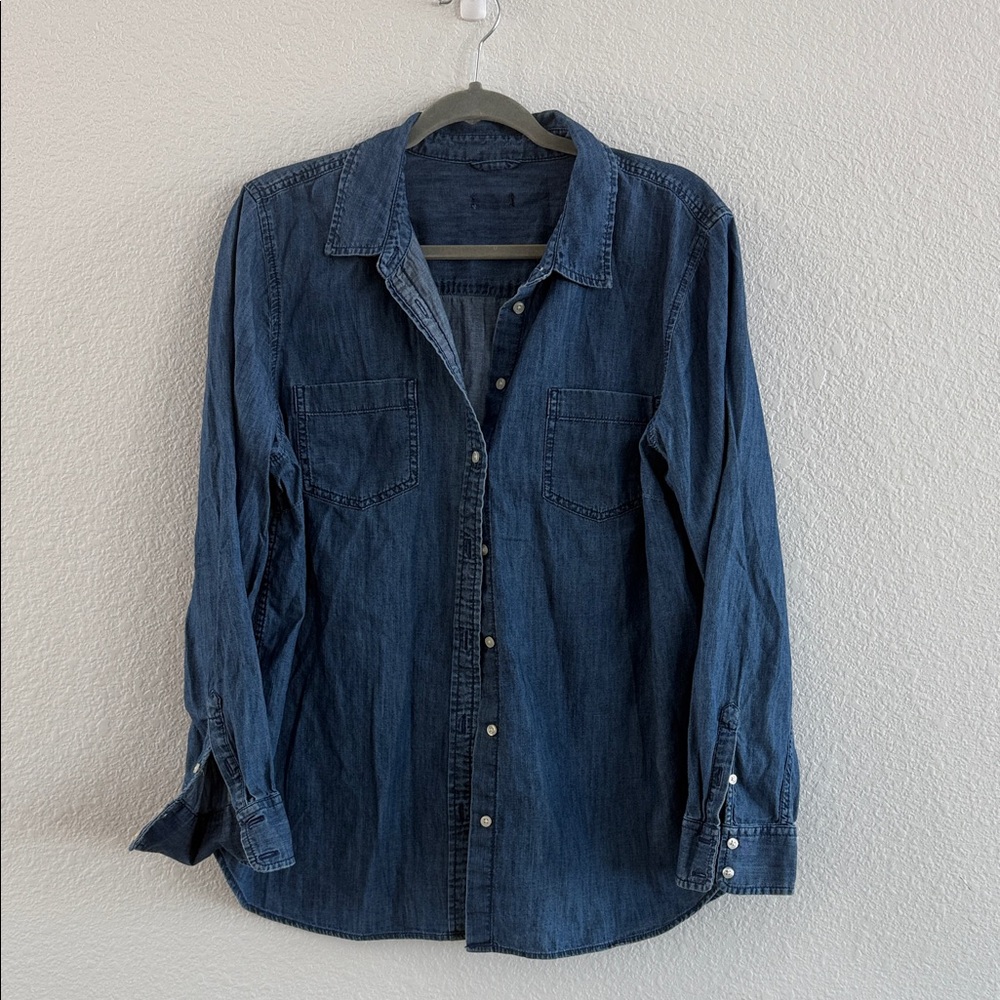 Source Unknown Blue Button Down Shirt
